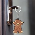 thumbnail image 4 of Cute Cartoon Plateau Cow Keychain Adorable and Durable Hanging Pendant Accessory for Everyday Use, 4 of 8