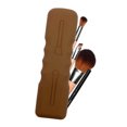 thumbnail image 4 of Ficarrico Estuche de viaje para brochas de maquillaje de silicona con soporte para brochas de maquillaje, 4 of 5