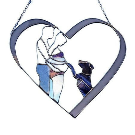 

Multicolor Suncatcher Window Panel Hanging Pregnant Mother Pendant Home Decoration