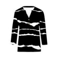 thumbnail image 4 of Enjoytime Blouse Tops for Women Trendy 3/4 Sleeves Loose Tunic Tops Lightweight Pullover V Neck Button Plus Size Women's Shirt Tops, 4 of 5