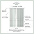 thumbnail image 6 of Exclusive Home Panza Metallic Print Sheer Hidden Tab Top Curtain Panel Pair, 6 of 7