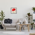 thumbnail image 3 of Stupell Industries Red Spotted Mushroom Botanical & Floral Painting Black Framed Art Print Wall Art, 17 x 17, 3 of 9