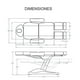 thumbnail image 5 of Camilla eléctrica multifuncional 3 motores M6001C, 5 of 6