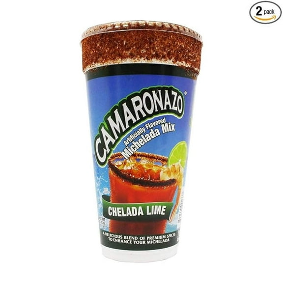 Camaronazo Michelada Plastic Cup Chelada Lime- 24 oz