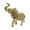 Gold, variant on Lipstore Elephant Statue Animal Art Sculpture Ornament Decorative Elephant Figurine Resin Black