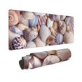 thumbnail image 2 of Xecao Sea Shells for Mouse Pad - Waterproof Extended Contour Mouse Mat, Large Gaming Mousepad Laptop Keyboard Mat with Non-Slip Rubber Base, 2 of 8