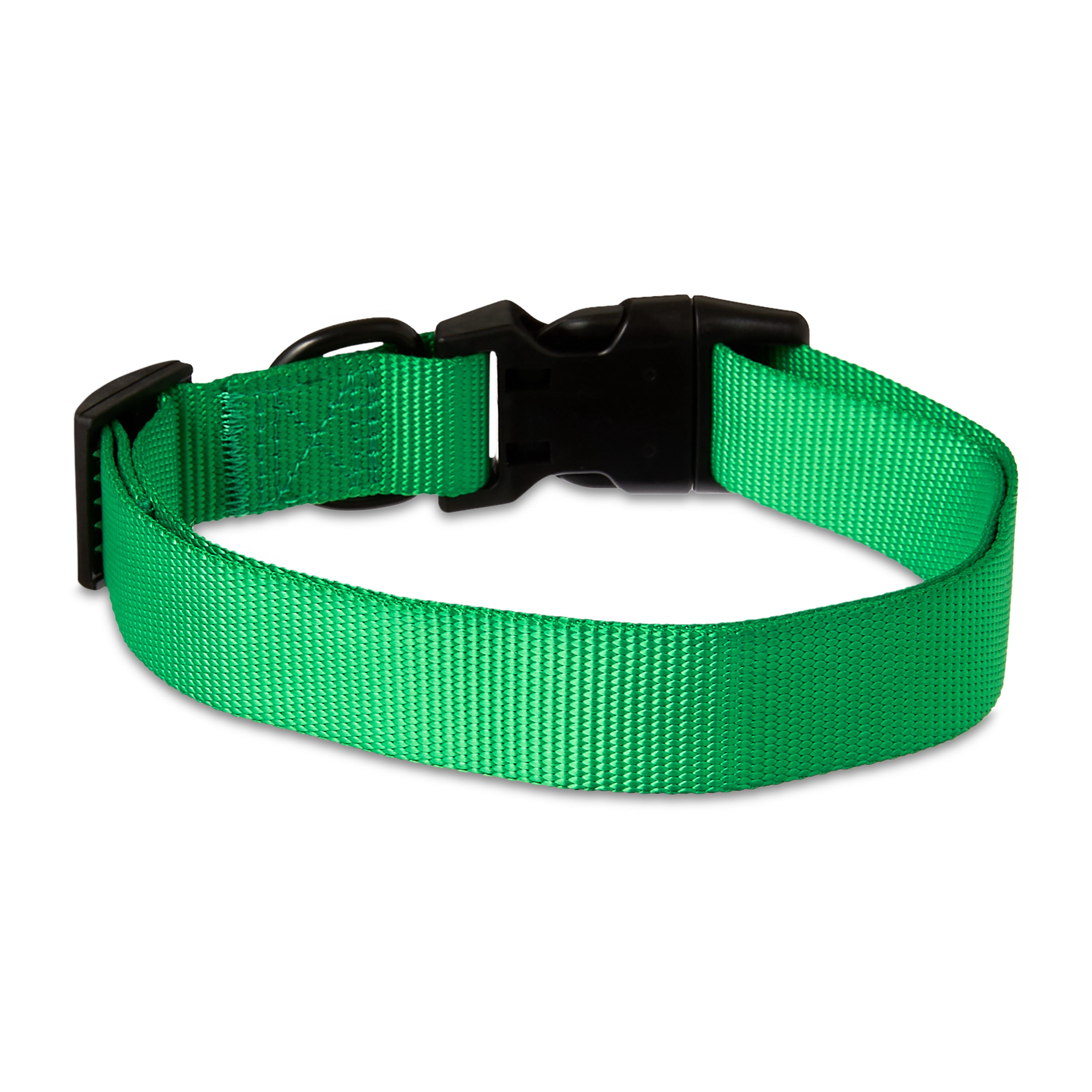 Vibrant Life Polyester Adjustable Dog Collar, Green, M