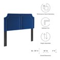 thumbnail image 5 of Headboard, Nailhead, King California Size, Blue Navy, Velvet, Modern Contemporary, Mid Century Bedroom Master Guest Suite Room, 5 of 9