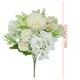 thumbnail image 3 of Ramo de rosas de seda artificial - 7 cabezas de flores con magnolia y camelia, decoración para fiestas de boda de 32" de altura, 3 of 6