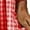 Red-XXL, variant on Women's Retro Pleated Suspender Ruffled Maxi Dress