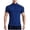 c01Blue, variant on USNSM Mens Shirts Quarter Zip Short Sleeve Gym Workout Performance Moisture Wicking Athletic Quick Dry Compression Shirt for Men Black M
