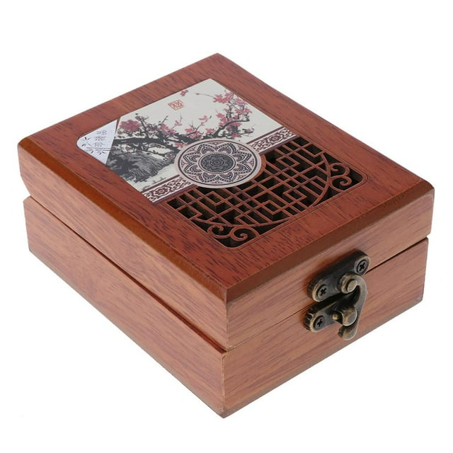 Caja Organizadora de para Mujeres/niñas, Caja de Almacenamiento de Exhibición de Decorativa para Anillos, P Marrón cro Sunnimix Vitrina de joyería