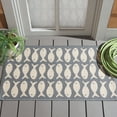 thumbnail image 2 of SAFAVIEH Courtyard Tranter Fishes Indoor/Outdoor Area Rug, Grey/Beige, 2'7" x 5', 2 of 14