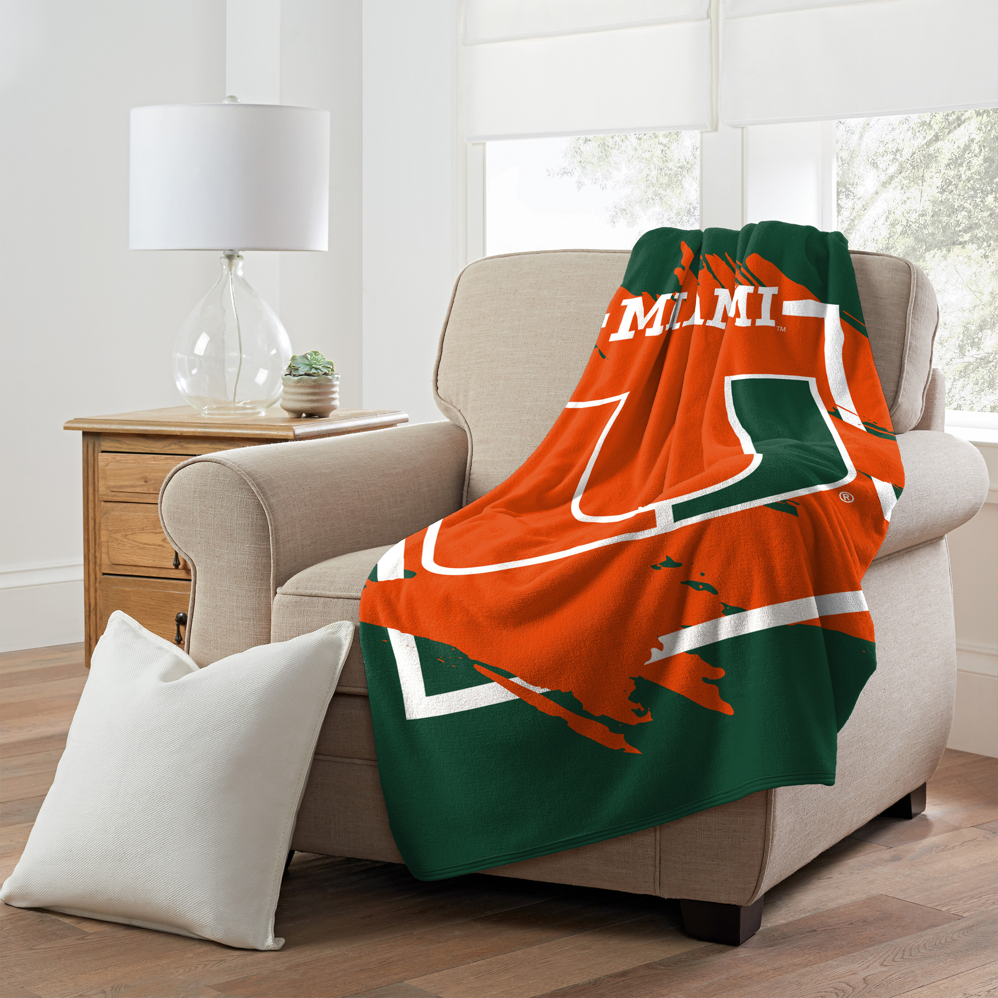 NCAA Varsity Micro Raschel Überwurfdecke – 117x152 Cm, Offiziell Lizenziert, Super Weich