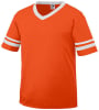 Orange/ White, variant on Augusta Sportswear Men's XX-Large Sleeve Stripe Jersey, Red/White