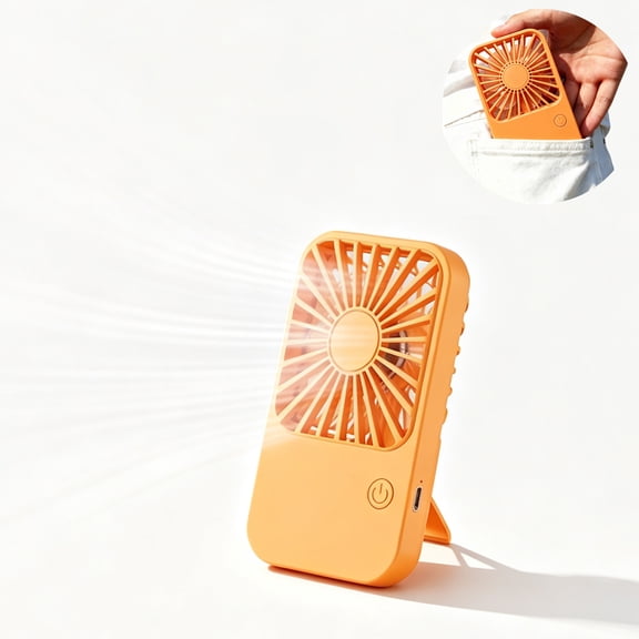 JELLOO Handheld Mini Fan Powerful Small Personal Portable Speed Adjustable USB Rechargeable Eyelash Fan for Kids Girls Boys Woman Man Home Office Outdoor Travel