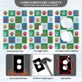 thumbnail image 3 of Yayeee Blank Wall Plate Cover 1-Gang 4.5"x2.7" Home Unused Decorative Outlet, Christmas Dog Paws Pattern, 3 of 7