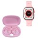 thumbnail image 3 of Kronos Train Pack STF: Smartwatch 2" + Audífonos Inalámbricos OWS, resistentes al agua, color rosa, 3 of 12