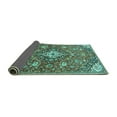 thumbnail image 2 of Ahgly Company Indoor Rectangle Persian Turquoise Blue Traditional Area Rugs, 4' x 6', 2 of 4