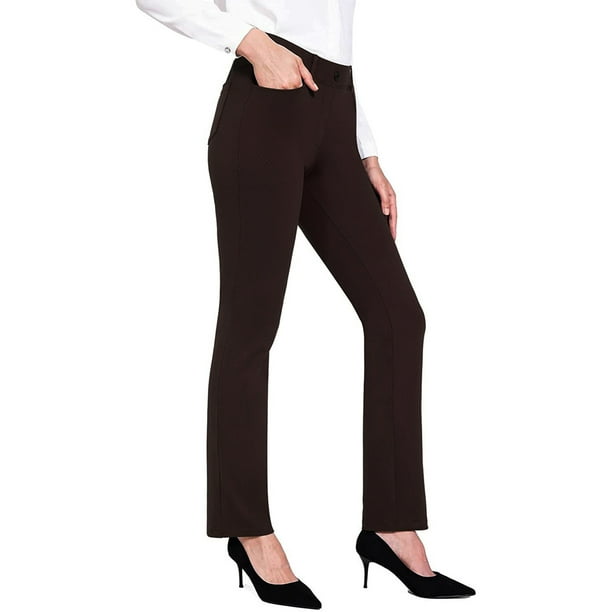 Bootcut Yoga Pants for Women Stretchy Work Business Slacks Dress Pants ...