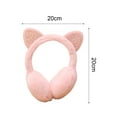 thumbnail image 5 of Opvise Earmuffs Skin-friendly Cats Ears Design Plush Winter Warm Cats Ear Muffs for Outdoor, 5 of 8