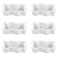 thumbnail image 1 of 6X Three Waveform Garden Path Plastic Concrete Paving Brick Mold Diy Walkway Cement Brick Mold, 1 of 7