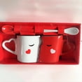 thumbnail image 2 of Juego de 2 Tazas de Café de 300 Ml, Tazas de Cerámica con Doble Tazón para Parejas, Regalo de San Valentín, Artículos para el Hogar y la Oficina., 2 of 5
