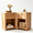 Natural Oak 20" Large Size, variant on ARKANTO Nightstands Set of 2, Farmhouse Night Stand Bedside Table with Drawer and Storage Shelf, Wood Side End Table for Bedroom, Living Room, Light Oak