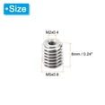 thumbnail image 2 of Uxcell Thread Adapters Sleeve Reducing Nut 10pcs M5x0.8 Male to M2x0.4 Female Repairing Insert Nut 6mm, 2 of 6
