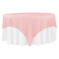 thumbnail image 1 of 1 Pc, Organza 90"X90" Square Table Overlay - Coral For Wedding & Event Decor, 1 of 1