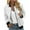 Gray, variant on YUGYXL Womens Casual Full Zip Jacket Trendy Stand Collar Bomber jackets Casual Solid Color Textured Soft Outwear Lightweight Outdoor Coat Gift for Girlfrind Green,L