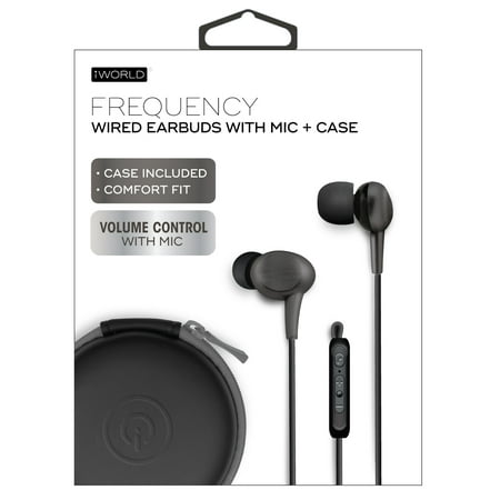 CoreAudio Frequency Wired Earbud with Case - Black