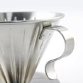 thumbnail image 6 of Pour Over Cone Coffee Dripper Stainless Steel Single Serve Brewer Filter - L, 6 of 6