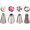 Set B-2D/2F/1M/2C, variant on 4PCS Mixed Stainless Steel Piping Tips Set Baking DIY Tools Seamless Icing Piping Nozzles for Cake Decorating Pastry Baking DIY Parties