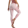 thumbnail image 6 of TWZH Women Color Stitching High Waist Hip Lifty Tummy Control Legging, 6 of 7