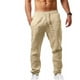 thumbnail image 1 of Pantalones Casuales De Lino De Algodón Para Hombres Playa, 1 of 5