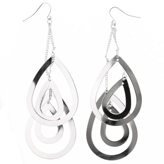 Mi Amore Dangle-Earrings Silver-Tone
