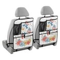 thumbnail image 2 of Patriotic duck floral summer fun 257 Pack Kick Mat Back Seat Protector With Storage Pockets, Universal Car Seat Back Organizer For Pets, Waterproof Backseat Protector For Most Car, 2 of 5