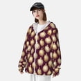 thumbnail image 4 of Picia Golden Christmas Balls Women's Men's UPF 50+ Sun Protection Hoodie Shirt Long Sleeve SPF Fishing Outdoor UV Hiking Lightweight Shirts-Small, 4 of 9