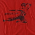 thumbnail image 2 of Bruce Lee T-Shirt Line Kick Unisex Graphic Tee For Men & Women, 2 of 7