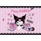 thumbnail image 3 of Telones de fondo para fotos de Sanrio Kuromi, personalizados, para baby shower, niñas, fiestas de primer cumpleaños, pancarta de Cinnamoroll, fondo para fotografía, 3 of 5