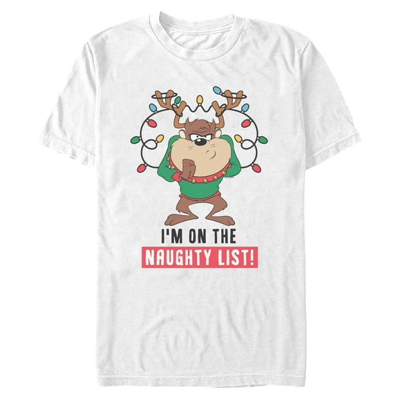 Mens Looney Tunes I'm On The Naughty List T Shirt