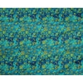 thumbnail image 4 of oneOone Polyester Lycra Teal Green Fabric Batik Craft Projects Decor Fabric Printed By The Yard 56 Inch Wide - G1, 4 of 4