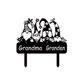 thumbnail image 1 of Billuyoard La decoración del jardín exterior agrega un toque de estilo al complemento de decoración del jardín del espacio al aire libre Kits de decoración para fiestas Negro A, 1 of 6