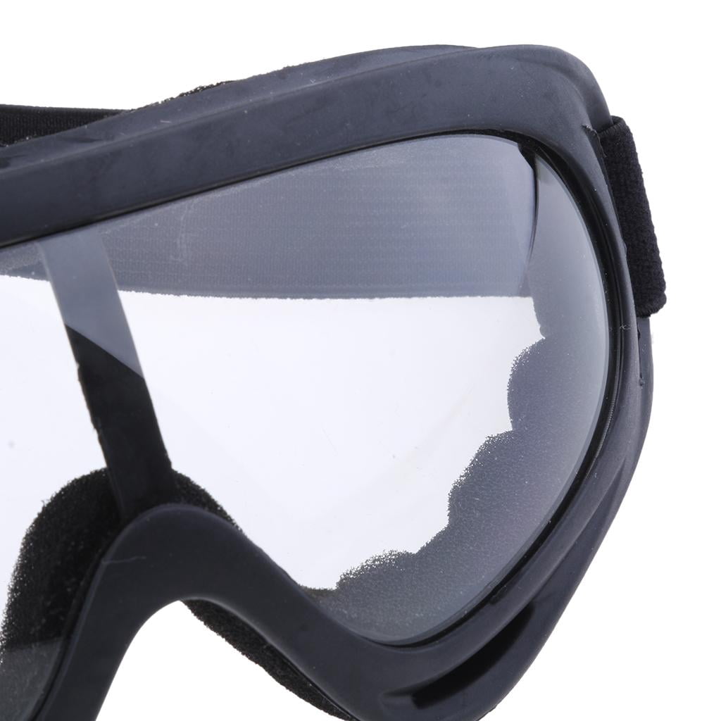 funtasica 5xMotorcycle Riding Goggles Anti-Sand/Dust/ Protective Glasses Clear 5 Pcs