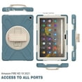thumbnail image 6 of New Fire HD 10 11th Gen 2021 Case with Soft Screen Protector, Cover for Kindle Fire HD 10 Plus 2021, Allytech Shockproof Hand Strap Kickstand Shoulder Strap Case with Pen Holder, Cornflowerblue, 6 of 7