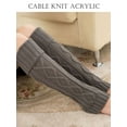 thumbnail image 5 of LAVA 5 Pairs Leg Warmer for Women Fashion Knitted Crochet Long Boot Socks Knee High Cable Knit Thermal Winter Sleeve, 5 of 11