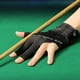 thumbnail image 3 of Guantes de billar con dedos abiertos Entrenamiento amateur de poliéster transpirable (gris negro), 3 of 4