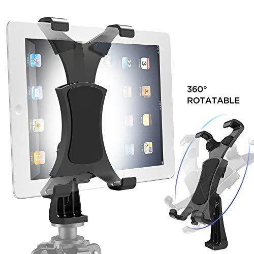 Yoassi Tripod Mount for iPad with Remote,Upgraded Universal Heavy Duty 360°Rotatable Anti-Wobble iPad Tripod Mount Adapter,iPad Holder for Tripod Fit for iPad12345Mini1234Air12Pro9.7 10.5 11 12.9 