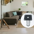 thumbnail image 7 of 5 Inch Furniture Legs Stainless Steel Feet Sofa Table Cabinet Shelves Leg Replacement Adjustable Height 5pcs, 7 of 7
